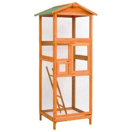 drewniana-klatka-dla-ptakow-z-dachem-wodoodpornym-68x62x166-cm