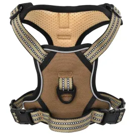 szelki-dla-psa-z-odblaskowymi-paskami-regulowane-brazowe-l