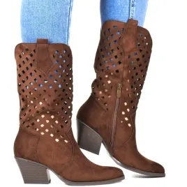 kowbojki-azurowe-kozaki-przed-kolano-seastar-605p-brazowe-zamszowe