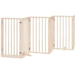 bramka-dla-psa-drewniana-300-x-90-cm-kolor-naturalny-wolnostojaca