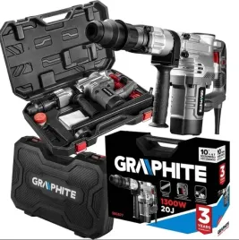 mlot-udarowy-wyburzeniowy-do-kucia-20j-sds-max-1300w-walizka-graphite