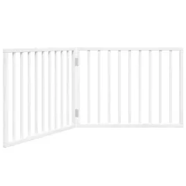 bramka-dla-psa-skladana-2-panele-biala-160-cm-drewno-topolowe