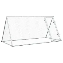 klatka-dla-kurczat-200-x-105-x-91-cm-srebrna-stal-galwanizowana