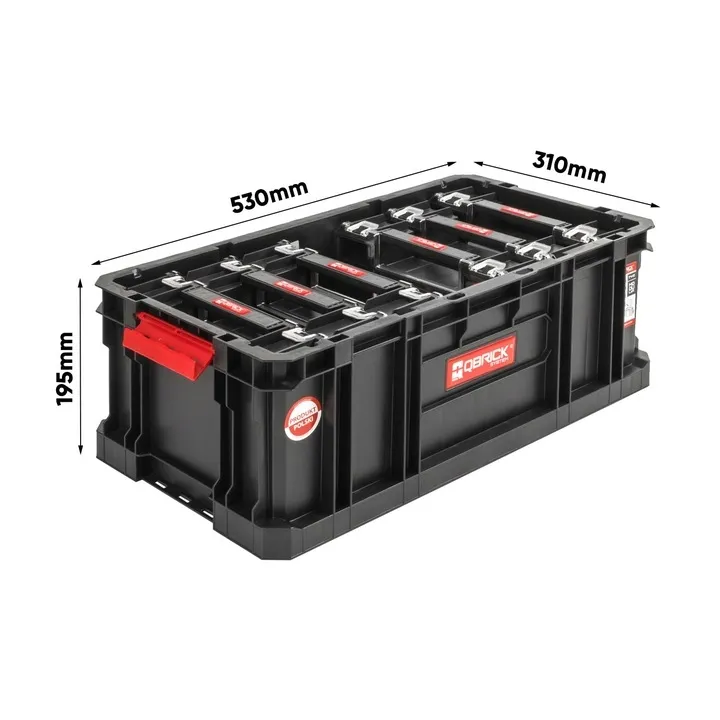 qbrick-two-box-200-zestaw-6-organizerow-multi-stan-nowy