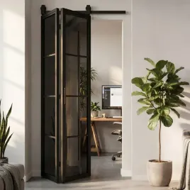 drzwi-skladane-przesuwne-szklane-vobi-2x50-cm-dymione-szklo-z-prowadnica