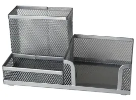 przybornik-na-biurko-siatka-srebrny