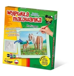 wypukla-malowanka-konie-haflinger