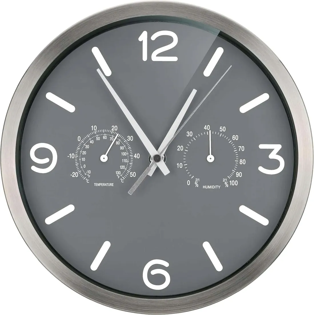 zegar-scienny-bresser-srebrny-25cm