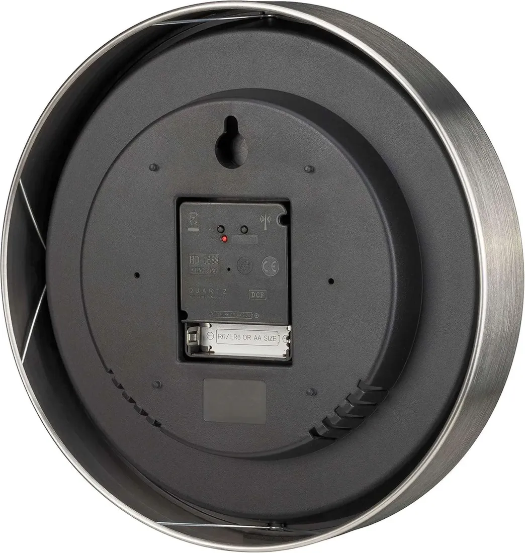 zegar-scienny-bresser-srebrny-25cm-stan-powystawowy