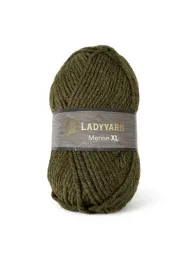 wloczka-ladyyarn-merinoxl-009-zielen-wojskowa-25percentwelna75percent-akryl-100-m100-gr