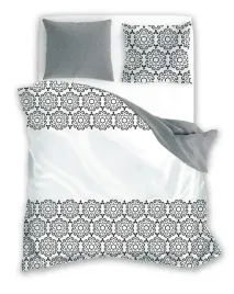 posciel-160x200-glamour-szara-biala-ornament-faro