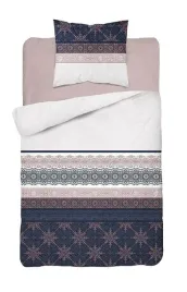 posciel-140x200-glamour-ornamenty-granatowa-pudrowa-bawelna