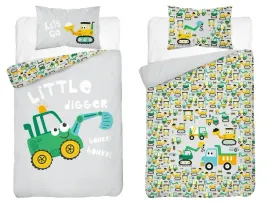 posciel-bambusowa-dziecieca-90x120-szara-z-zielona-koparka-baby-bamboo