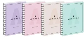 kolozeszyt-b5-100k-kratka-academy-pastel-5szt