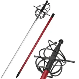 duzy-rapier-renesansowy-z-pochwa-stal-nierdzewna-jt6007rd