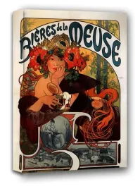 bieres-de-la-meuse-alphonse-maria-mucha-obraz-na-plotnie-30x40-cm