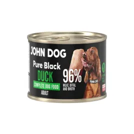 john-dog-pure-black-pheasant-adult-mokra-karma-dla-psa-z-kaczka-200g
