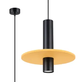 lampa-wiszaca-pelta-1-czarna-zolta
