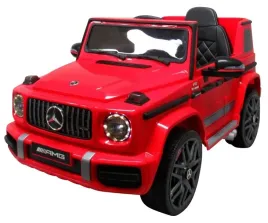 mercedes-g63-czerwony-piankowe-kola-eva-miekki-fotelik-licencja