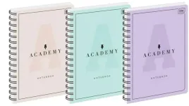 kolozeszyt-a5-100k-kratka-academy-pastel-5szt