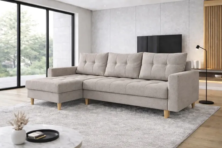 PROMOCJA! ARCTIC – elegancki narożnik do salonu - PRAWOSTRONNY | NOWOŚĆ!