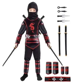 stroj-chlopiecy-maly-ninja-czarny-czerwony-smok-wojownik-przebranie-116