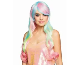 peruka-heaven-falowane-teczowe-wlosy