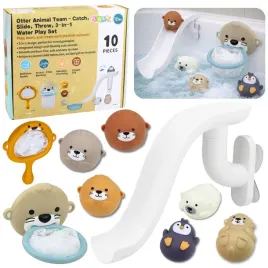 zabawki-do-kapieli-wydra-zwierzatka-zjezdzalnia-kosz-sitko-10-el-lean-toys