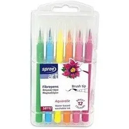 flamastry-pedzelkowe-12-kolorow-etui-plastikowe-spree-art-fla-58112p-00101