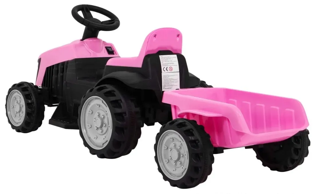 traktor-z-przyczepa-rozowy