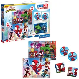 zestaw-edukacyjny-puzzle-memo-klocki-marvel-spidey-clementoni-18295-clement