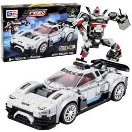 klocki-konstrukcyjne-samochod-wyscigowy-robot-2w1-bialy-320-el-lean-toys