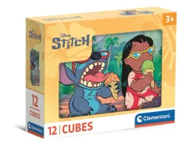 puzzle-12-klockow-szescianow-disney-stitch-clementoni-41347-clementoni