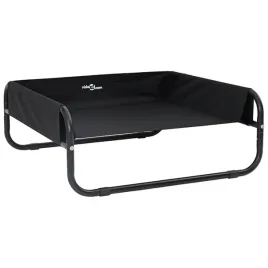 czarne-wysokie-legowisko-oxford-dla-psa-75-x-75-x-30-cm