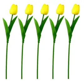 sztuczne-tulipany-zolte-kwiaty-bukiet-tulipanow-5szt