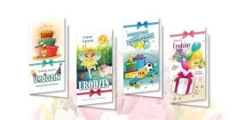 karnet-dl-de-lux-zlocony-urodziny-mix-10szt