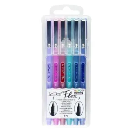 cienkopisy-le-pen-flex-jewel-6-kolorow