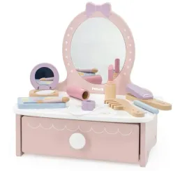 drewniana-toaletka-kosmetyczna-ksiezniczka-kosmetyki-viga-8-akcesorii