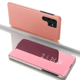 clear-view-case-etui-do-samsung-galaxy-s25-ultra-pokrowiec-z-klapka-rozow