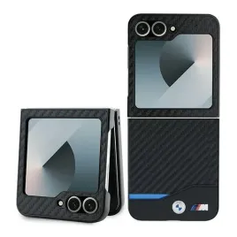 etui-bmw-carbon-blue-line-na-samsung-galaxy-z-flip-6-czarne