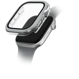 etui-ze-szklem-hartowanym-uniq-voute-na-apple-watch-10-46-mm-srebrne