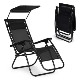 lezak-ogrodowy-plazowy-regulacja-oparcia-ruchomy-daszek-multigarden-czarn