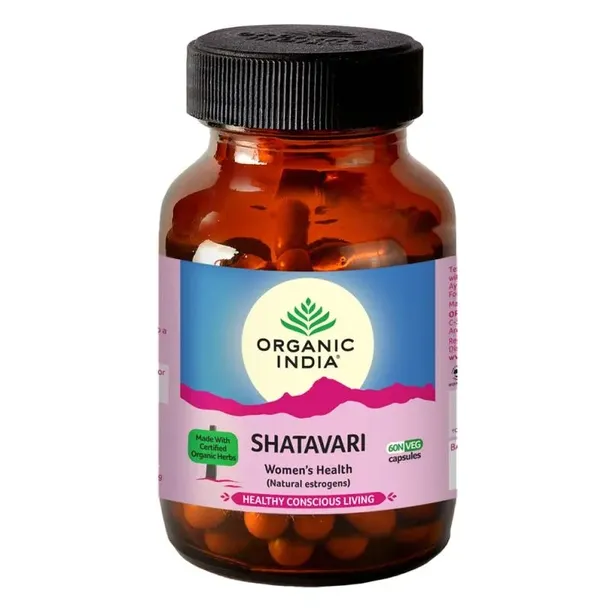 Shatavari układ rozrodczy Organic India 60 kaps.