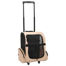 skladany-wozek-dla-zwierzat-2w1-plecak-torba-bezowy-40x25x55-103cm