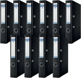 zestaw-10-segregatorow-a4-donau-premium-pp-czarne