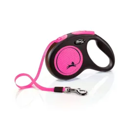smycz-flexi-classic-tasma-roz-m-5-m-25-kg-neonowy-rozowy