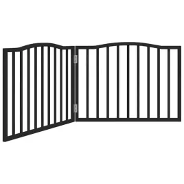 skladana-bramka-dla-psa-2-panele-czarna-160-cm