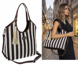 torebka-damska-shopper-duza-torba-na-ramie-w-paski-worek-cc6732-czekoladowa