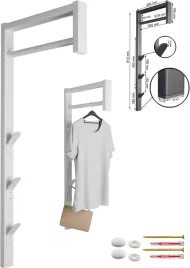 wieszak-scienny-do-przedpokoju-na-ubrania-kurtki-drazek-metal-loft-bialy