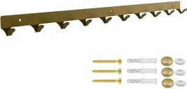 wieszak-scienny-metalowy-prosty-pojedynczy-zloty-przedpokoj-60-cm